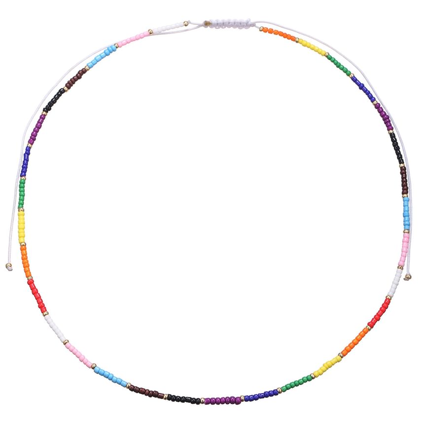 Rainbow Bead Bracelet / Necklace