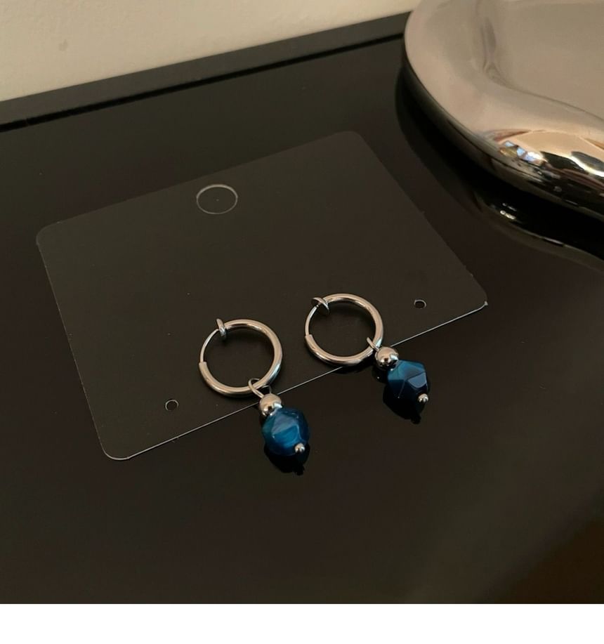 Faux Gemstone Stainless Steel Drop Earring / Set