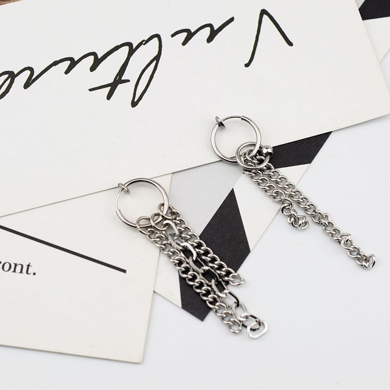 Chain Dangle Earring Stainless Steel Various