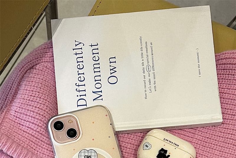 Cat Charm AirPods / Pro Earphone Case Skin / Coil Strap / Set