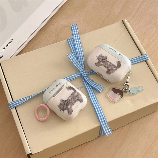 Cat AirPods / Pro Earphone Case Skin / Charm / Set