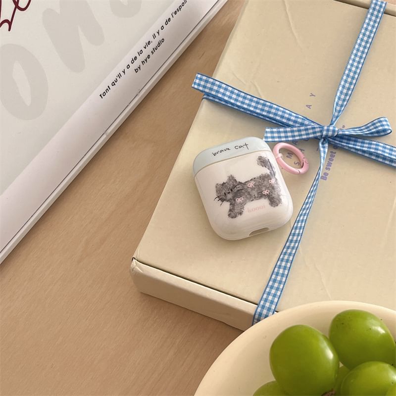 Cat AirPods / Pro Earphone Case Skin / Charm / Set