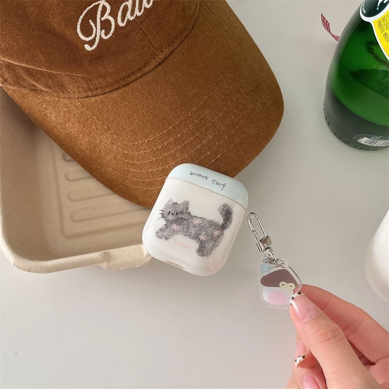 Cat AirPods / Pro Earphone Case Skin / Charm / Set