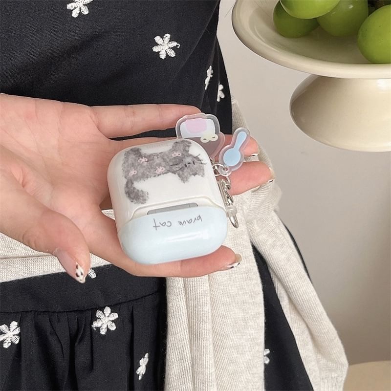 Cat AirPods / Pro Earphone Case Skin / Charm / Set