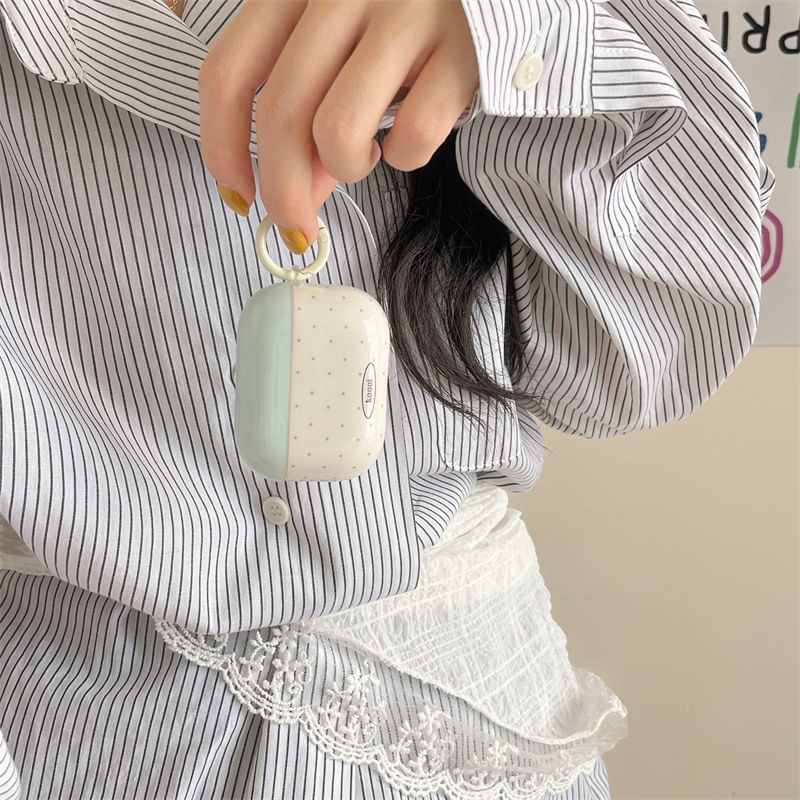 Polka Dot AirPods / Pro Earphone Case Skin / Ribbon Charm / Set