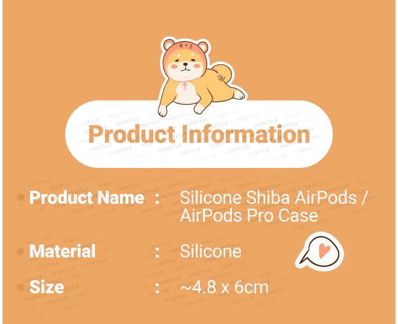 Silicone Shiba AirPods / AirPods Pro Case