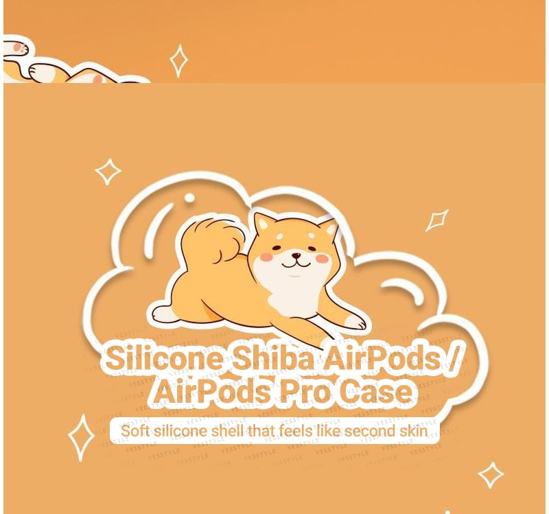 Silicone Shiba AirPods / AirPods Pro Case