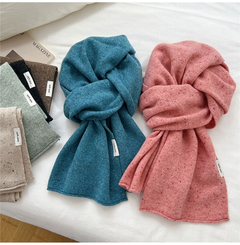 Dotted Knit Scarf