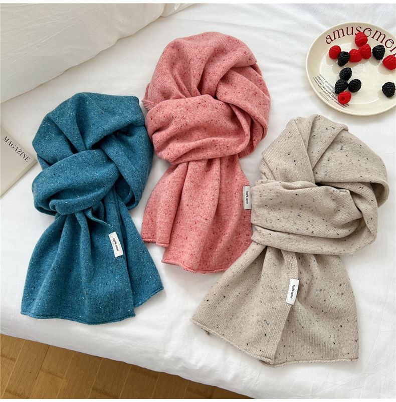 Dotted Knit Scarf