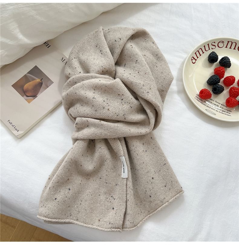 Dotted Knit Scarf