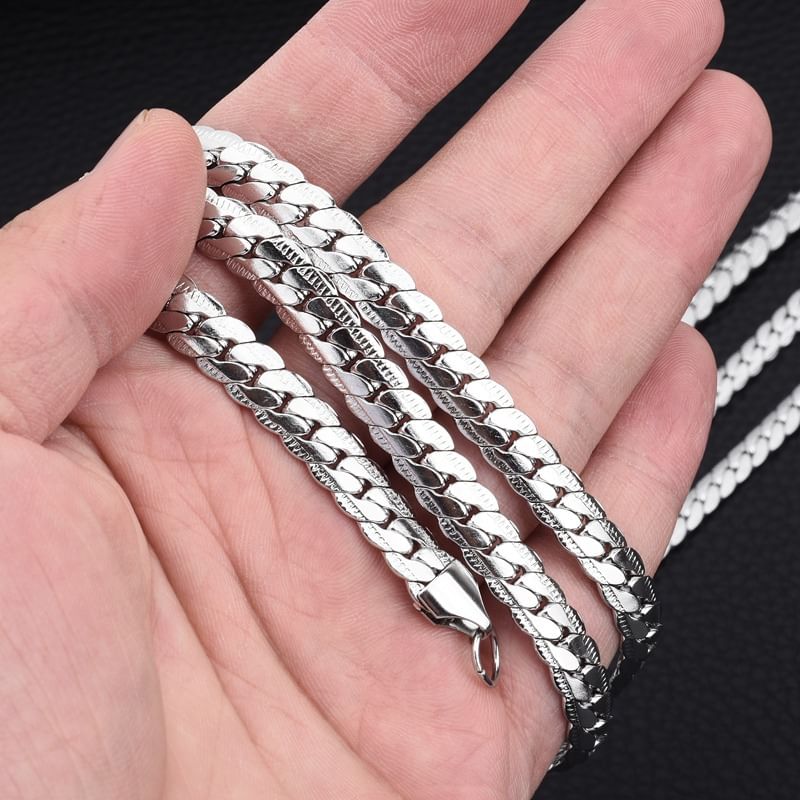 Snakebone Metallic Necklace