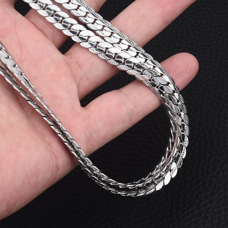 Snakebone Metallic Necklace