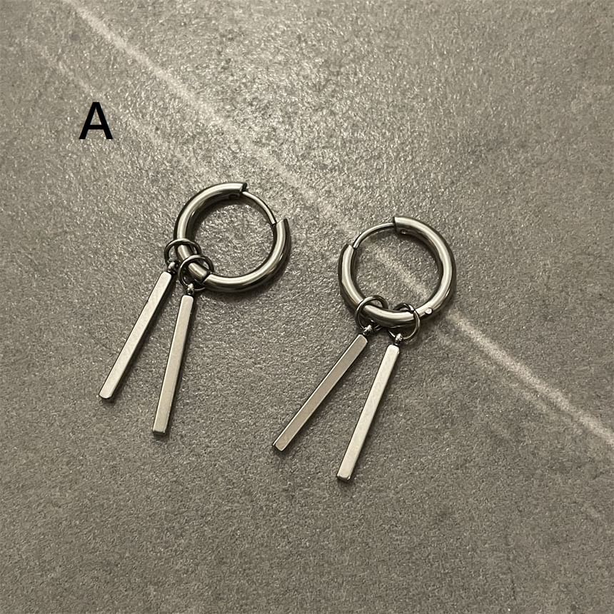 Stainless Steel Drop Earring (Various Designs)