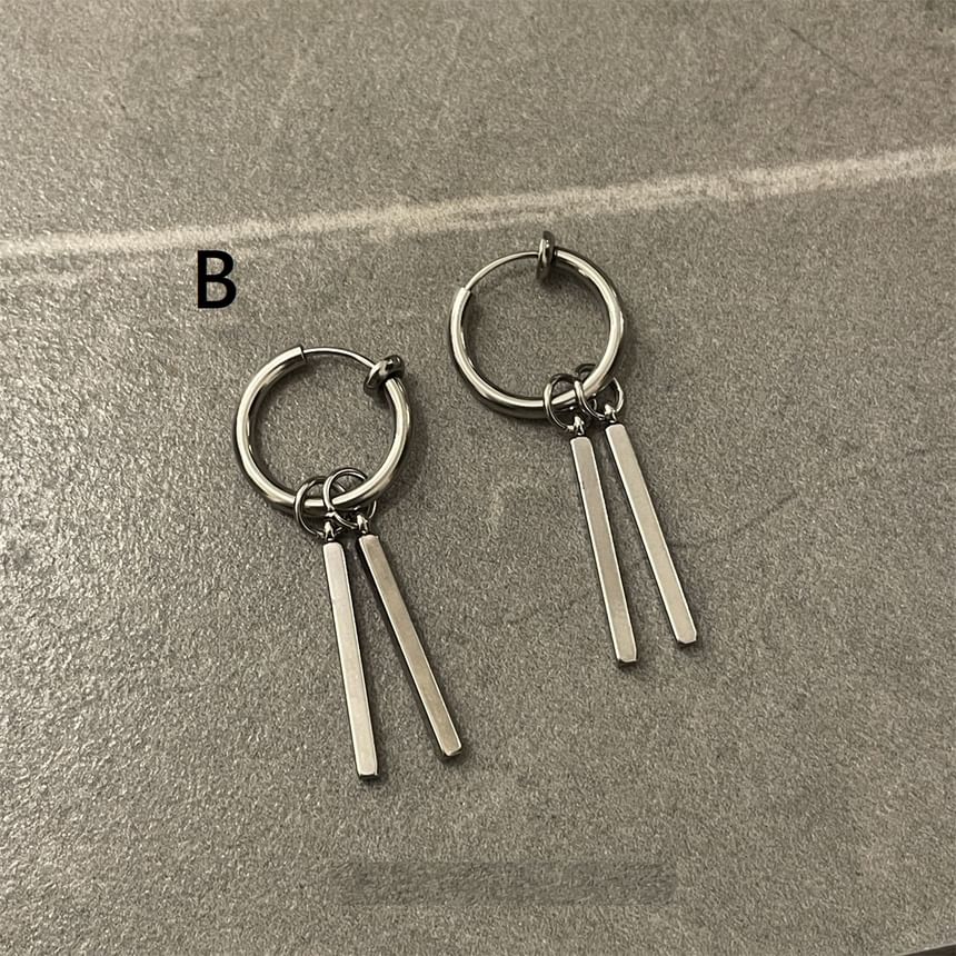 Stainless Steel Drop Earring (Various Designs)