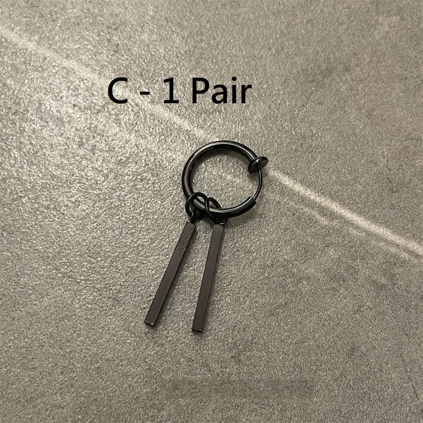Stainless Steel Drop Earring (Various Designs)