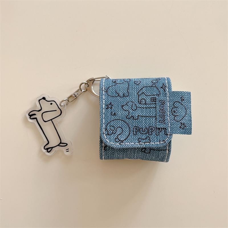 Denim Dog Charm AirPods / Pro Earphone Case Skin