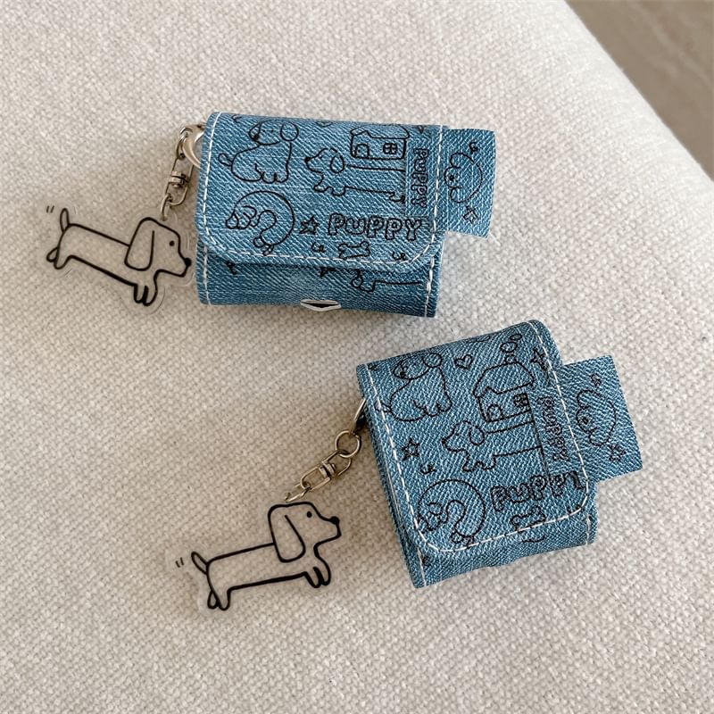 Denim Dog Charm AirPods / Pro Earphone Case Skin