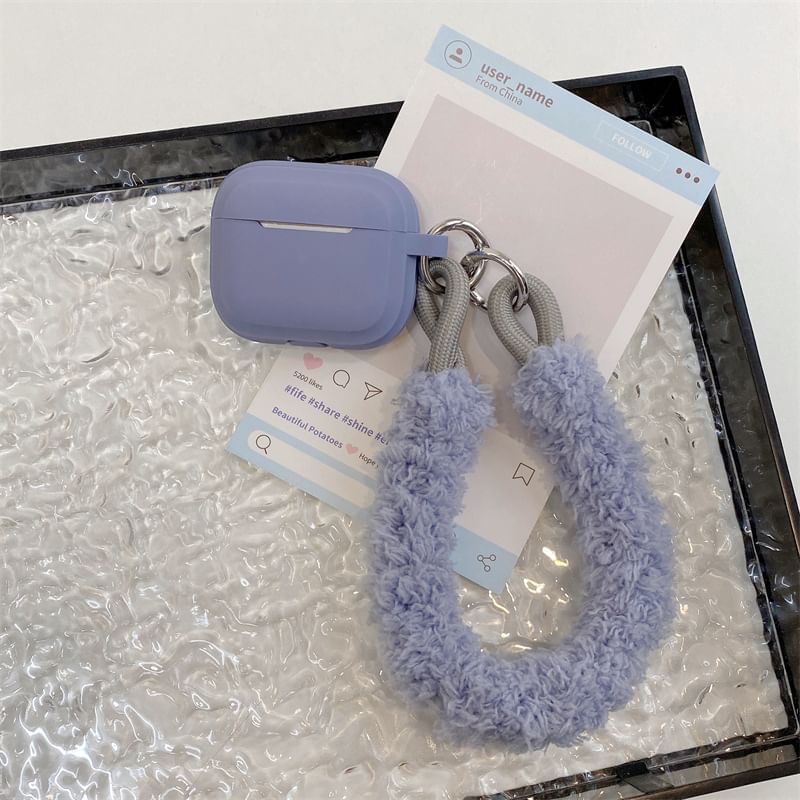 Plain Chenille Strap AirPods / Pro Earphone Case Skin