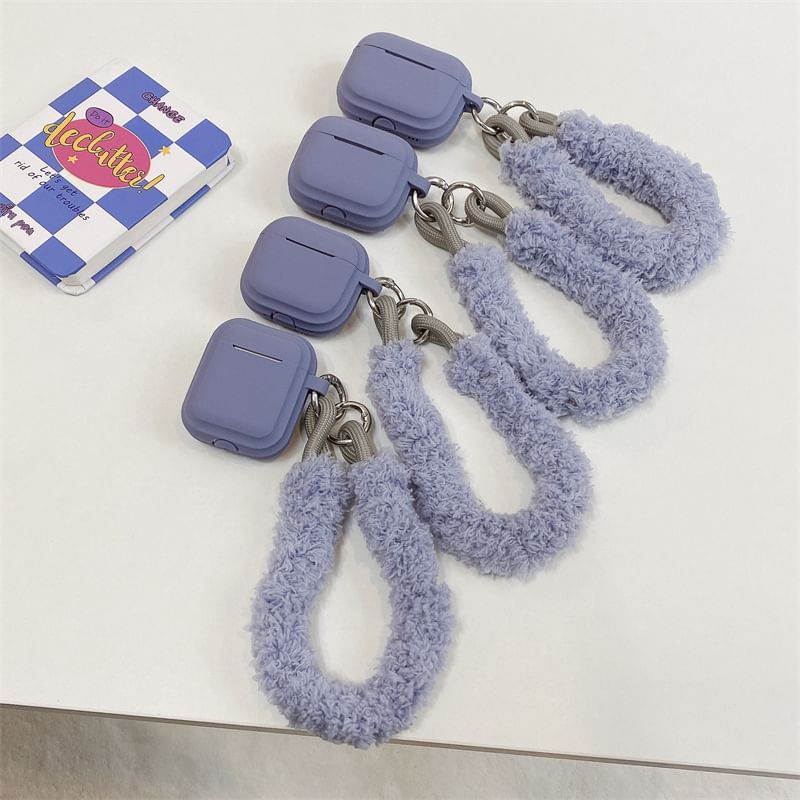 Plain Chenille Strap AirPods / Pro Earphone Case Skin