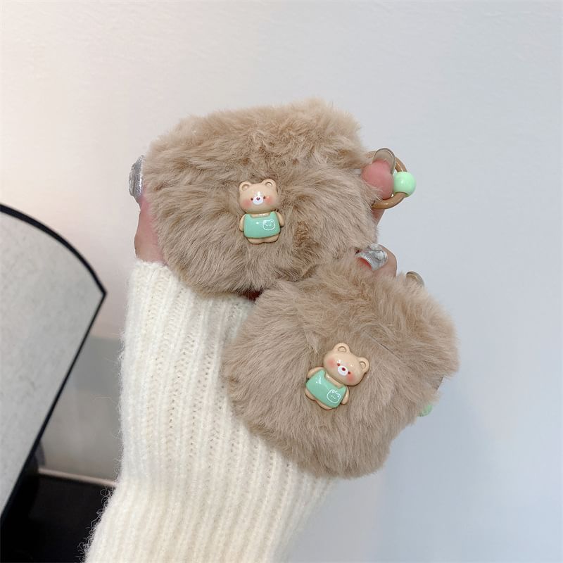 Bear Faux Fur AirPods / Pro Earphone Case Skin