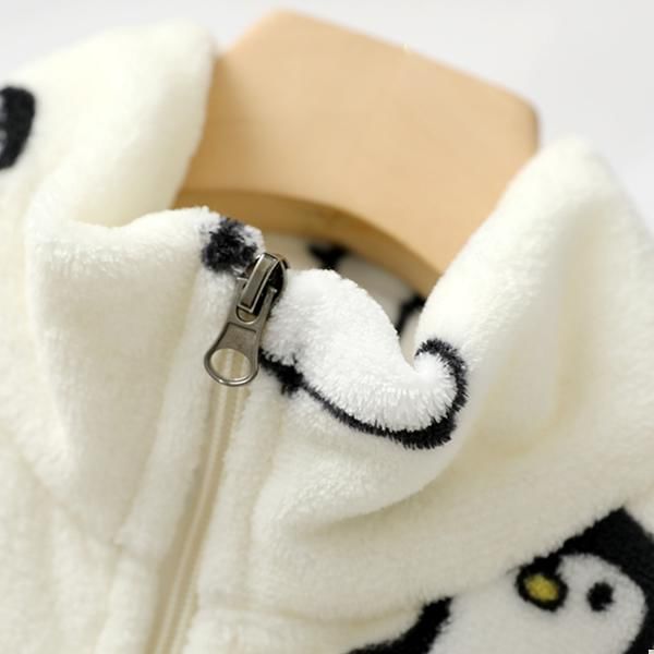 Couple Matching Pajama Set: Long-Sleeve Penguin Print Top + Pants (Various Designs)