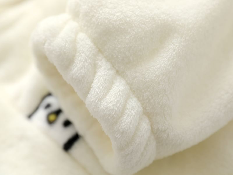 Couple Matching Pajama Set: Long-Sleeve Penguin Print Top + Pants (Various Designs)