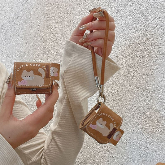 Cat AirPods / Pro Earphone Case Skin / Strap / Set