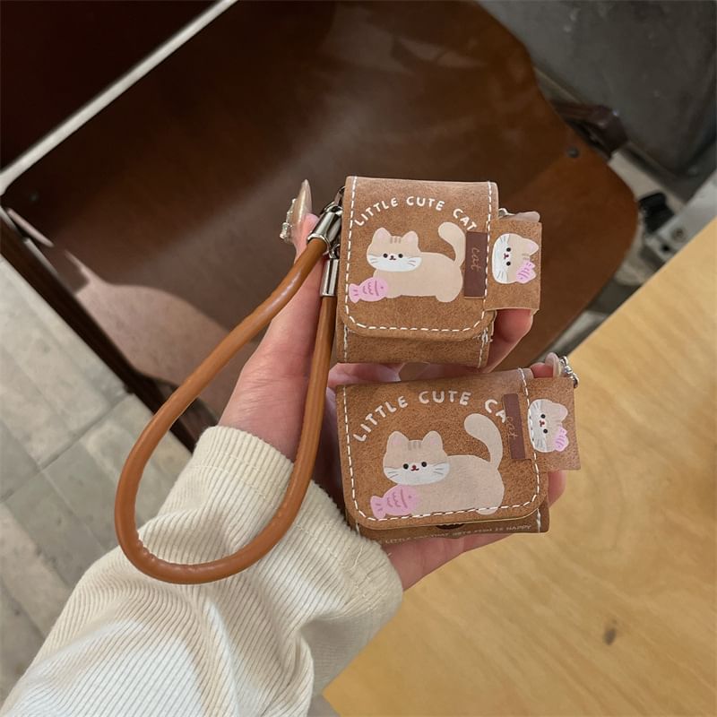 Cat AirPods / Pro Earphone Case Skin / Strap / Set