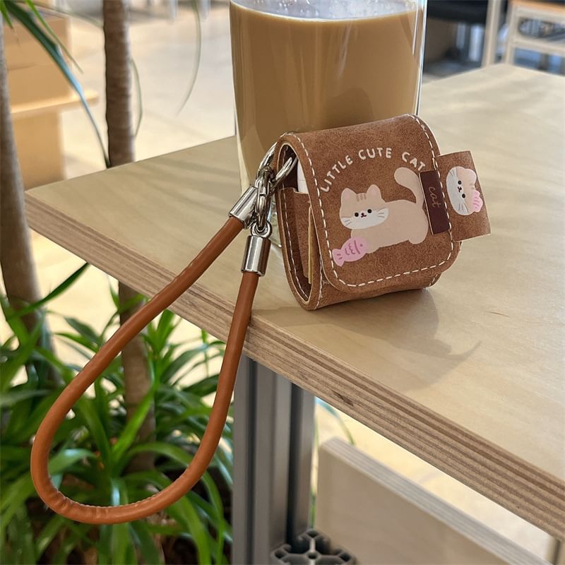 Cat AirPods / Pro Earphone Case Skin / Strap / Set