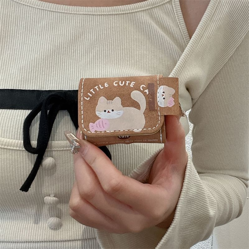 Cat AirPods / Pro Earphone Case Skin / Strap / Set