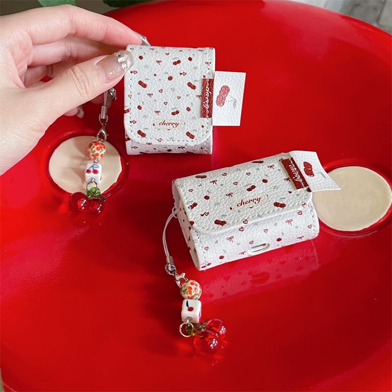 Cherry AirPods / Pro Earphone Case Skin / Charm / Set
