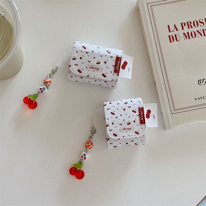 Cherry AirPods / Pro Earphone Case Skin / Charm / Set