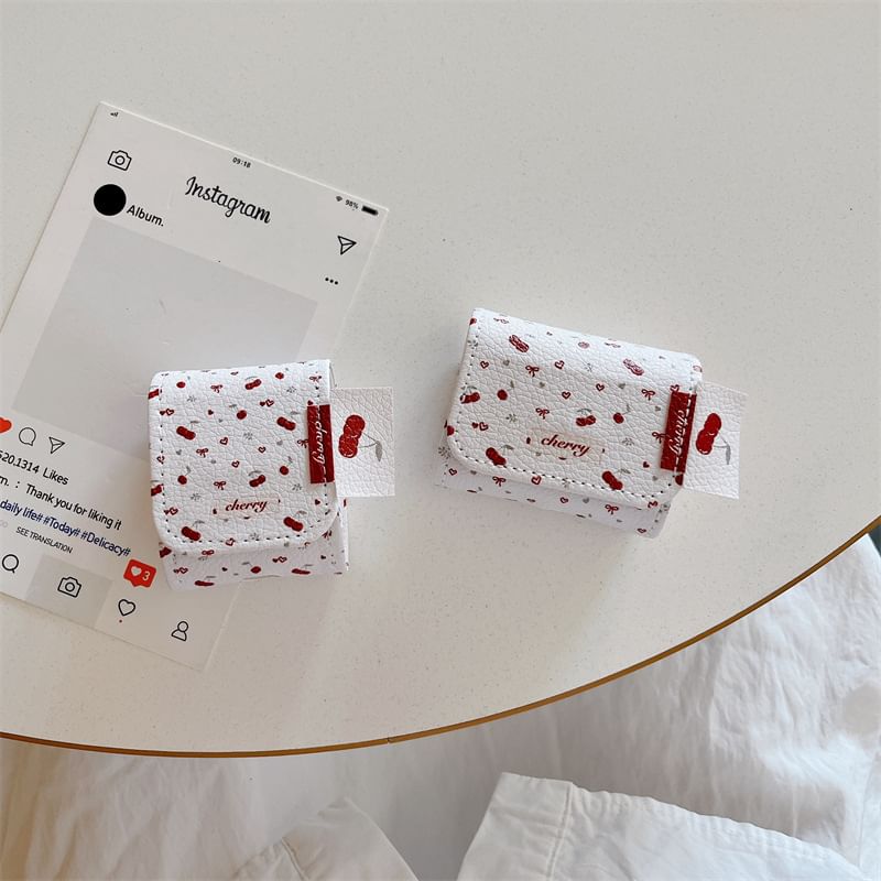Cherry AirPods / Pro Earphone Case Skin / Charm / Set