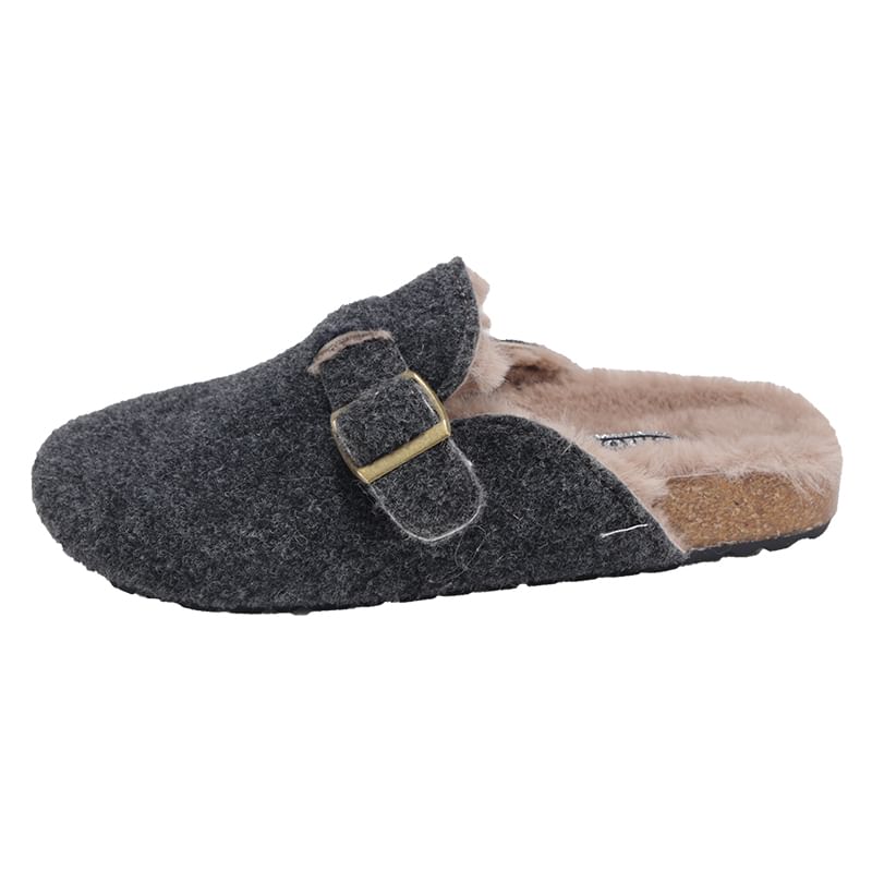 Buckled Platform Mules