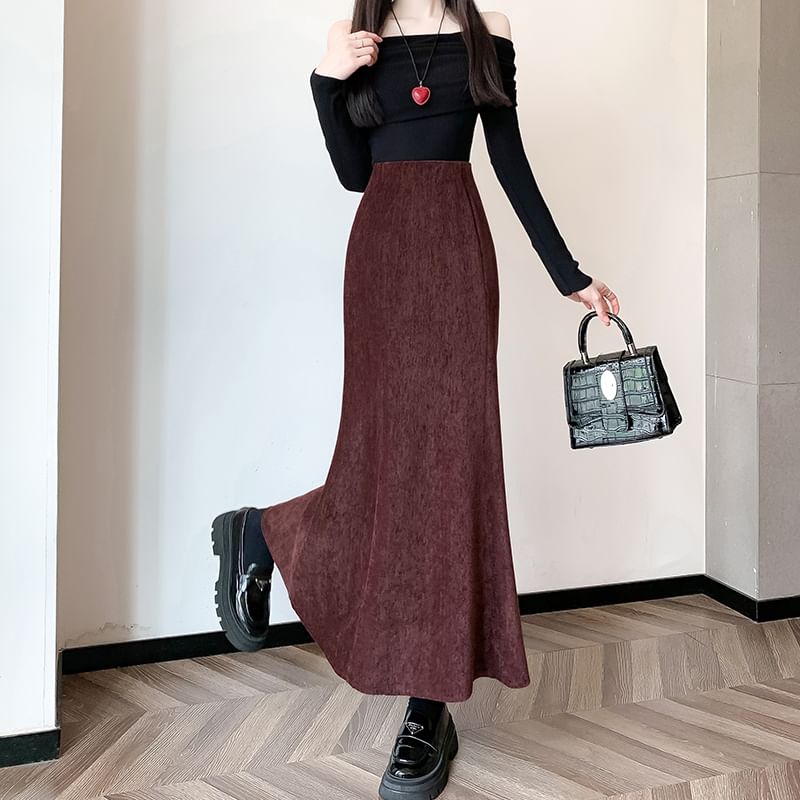 Fishtail Maxi Skirt - High Rise