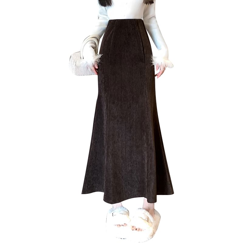 Fishtail Maxi Skirt - High Rise