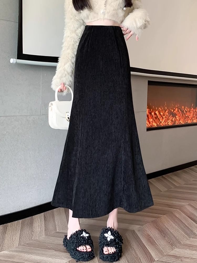 Fishtail Maxi Skirt - High Rise