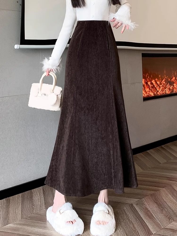 Fishtail Maxi Skirt - High Rise
