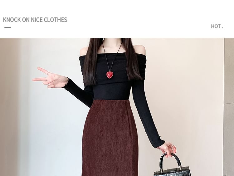 Fishtail Maxi Skirt - High Rise