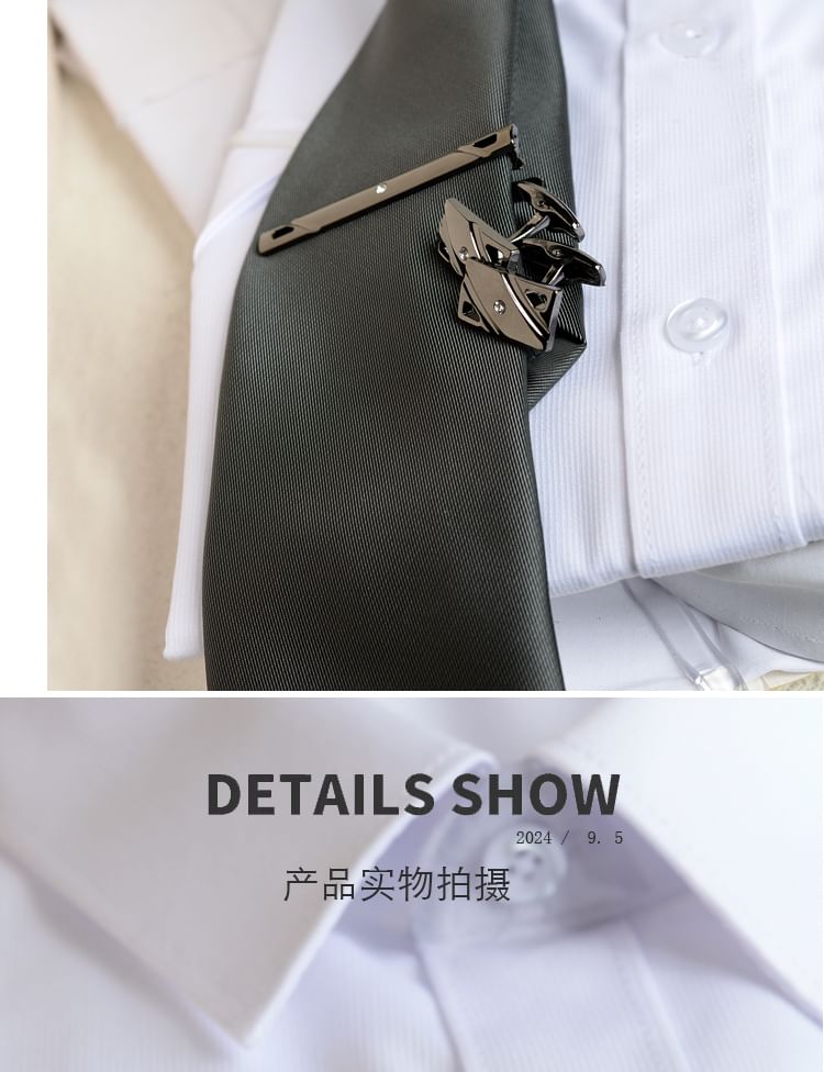 Rhinestone Cufflinks / Tie Clip / Set