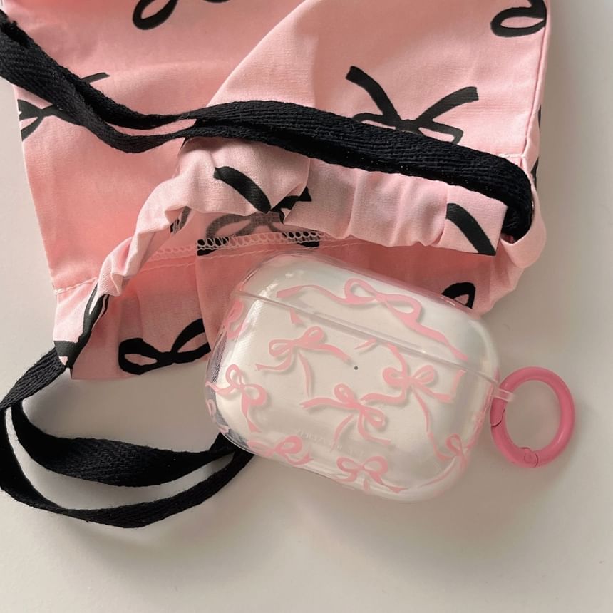 Bow Print AirPods / Pro Earphone Case Skin