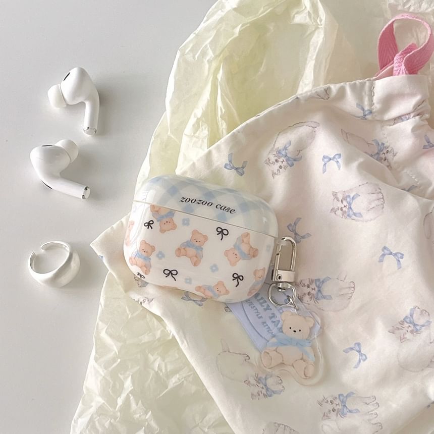Bear AirPods / Pro Earphone Case Skin / Charm / Set