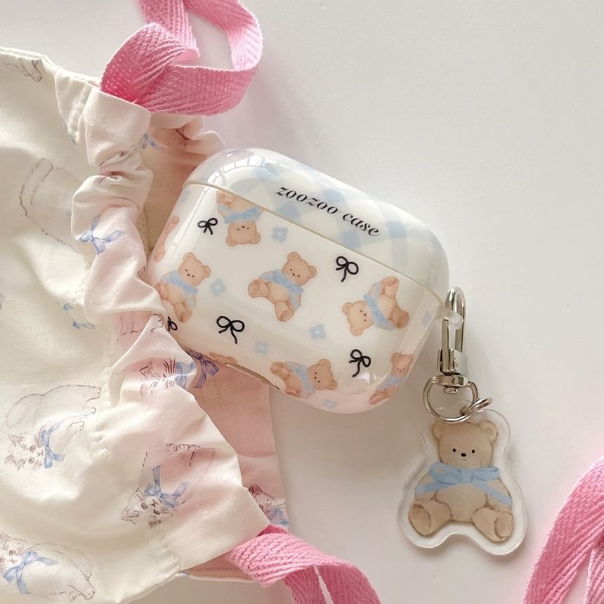 Bear AirPods / Pro Earphone Case Skin / Charm / Set