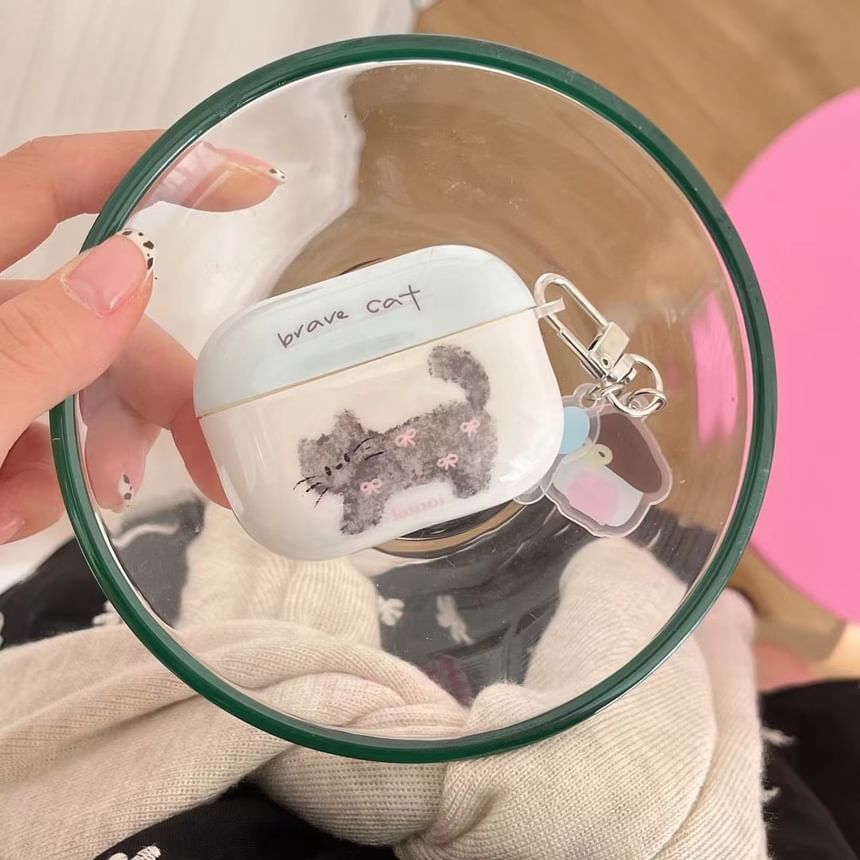 Cat AirPods / Pro Earphone Case Skin / Charm / Set