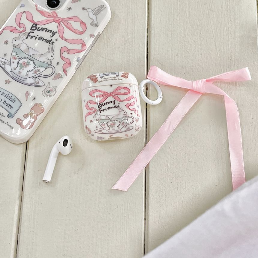 Rabbit Tea Cup AirPods / Pro Earphone Case Skin