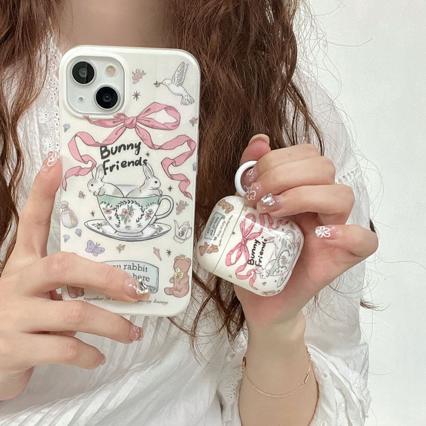 Rabbit Tea Cup AirPods / Pro Earphone Case Skin