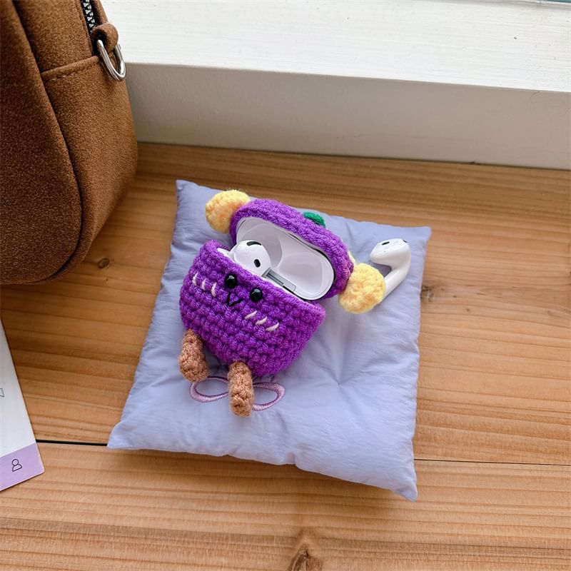 Eggplant Knit AirPods / Pro Earphone Case Skin