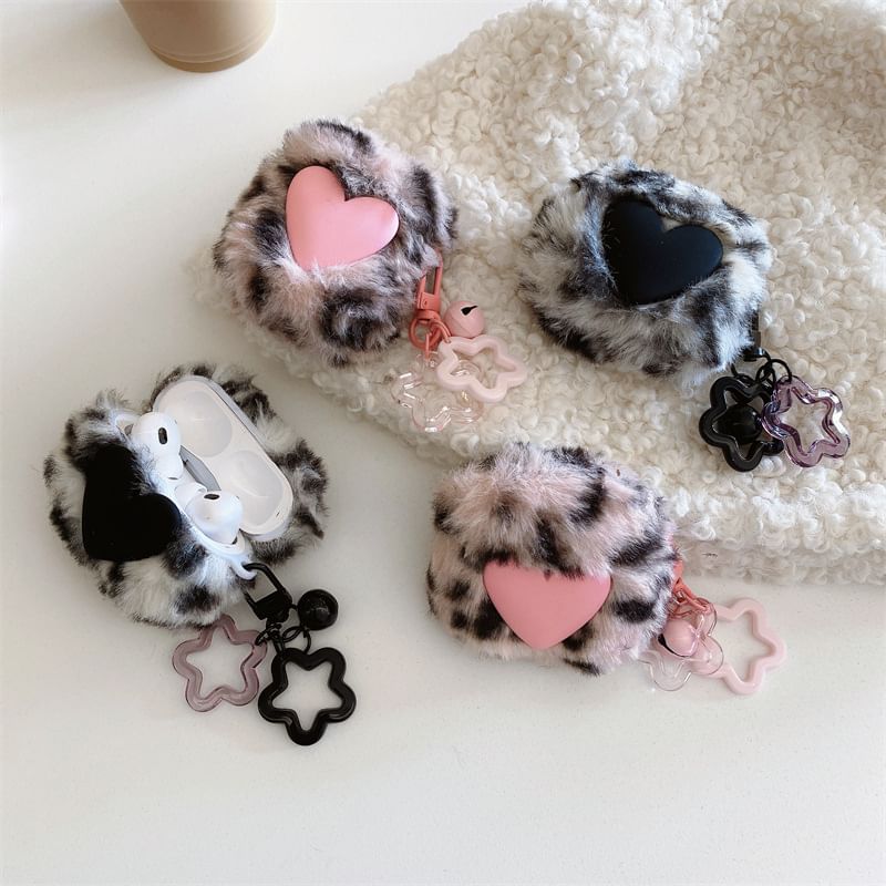 Heart Chenille Star Charm AirPods / Pro Earphone Case Skin