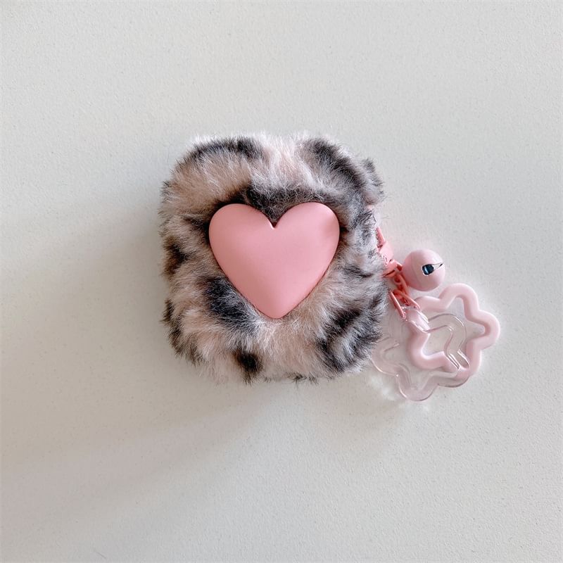 Heart Chenille Star Charm AirPods / Pro Earphone Case Skin