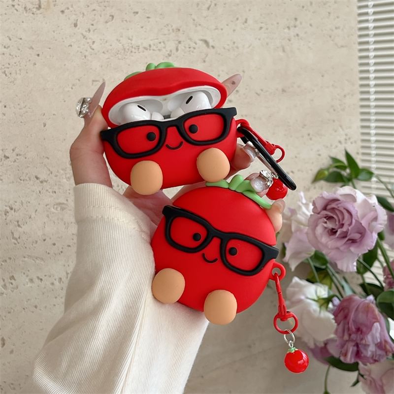 Tomato AirPods / Pro Earphone Case Skin / Charm / Set